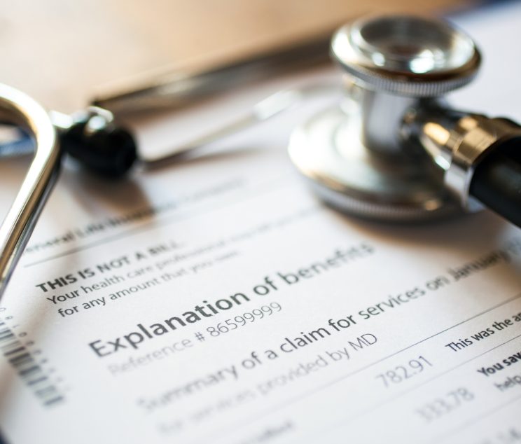 Sthethoscope and medical documents
