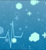 4k Abstract medical background with flat icons and symbols Loop Background